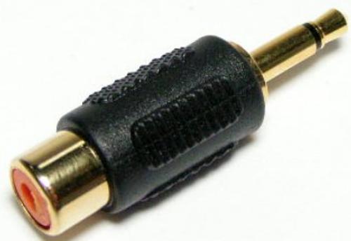 3.5mm Audio Plug Mono To RCA Jack Gold (JT2-1139A)